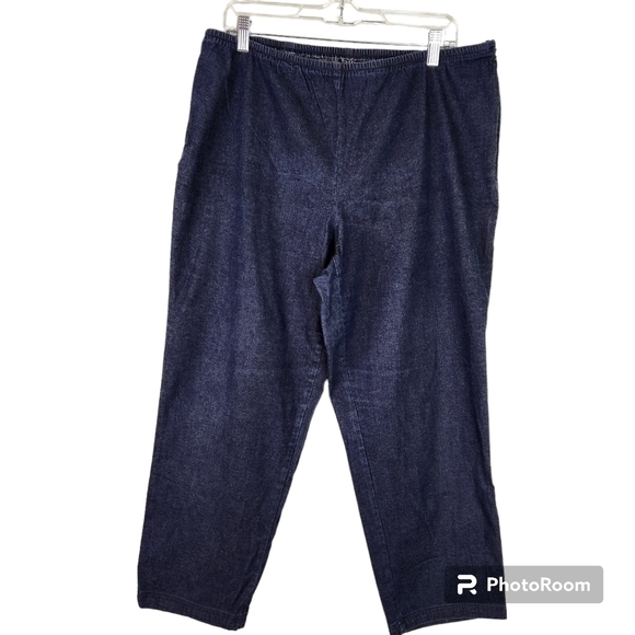 Eileen Fisher Denim - Eileen Fisher Plus Size Blue Jean Capris